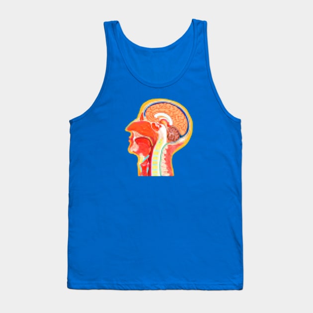 Pixelated Anatomical Nasal Cavity Tank Top by ckrickett